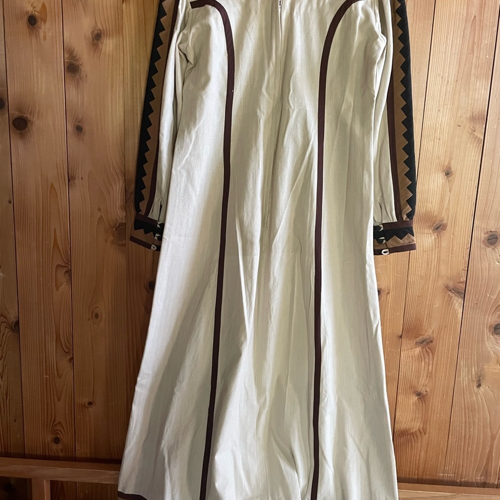 Josefa Designer Vintage Boho Kaftan Dress Robe Couture iconic mexico art to wear - Picture 4 of 8